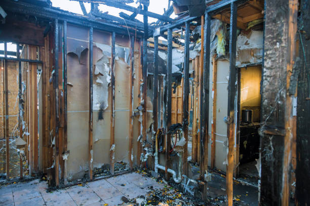 Professional Fire Damage Removal technician working in Weedsport, NY